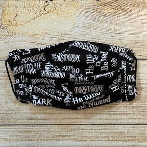 Harry Potter Words Adult Mask with Filter Pocket